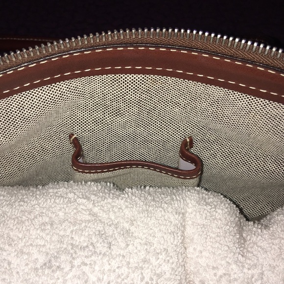 Dooney & Bourke Classic Fabric and Leather Bag - Picture 7 of 10